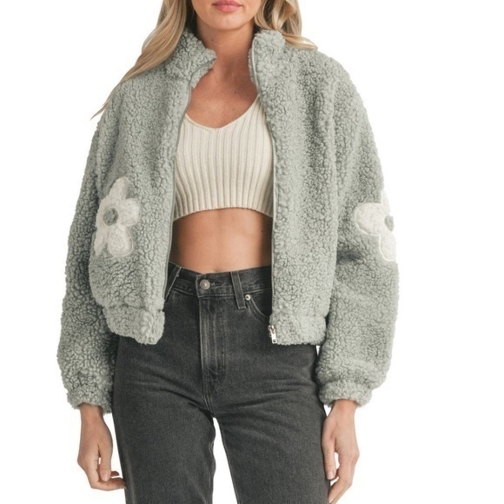Fleece Flower Jacket